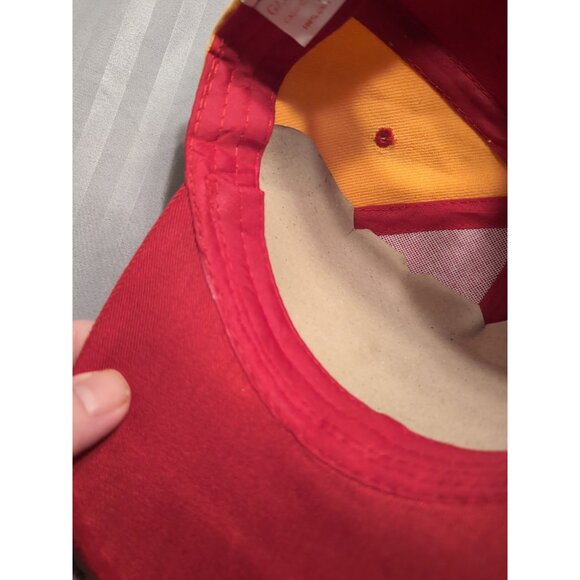 Galaxy Inc Red Yellow Scotland Embroidered Rampant Lion Hat 100% Cotton - Picture 6 of 7